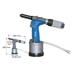 vendita online Rivettatrice oleopneumatica con serbatoio art.dx16 Rivettatrici per rivetti Sacto